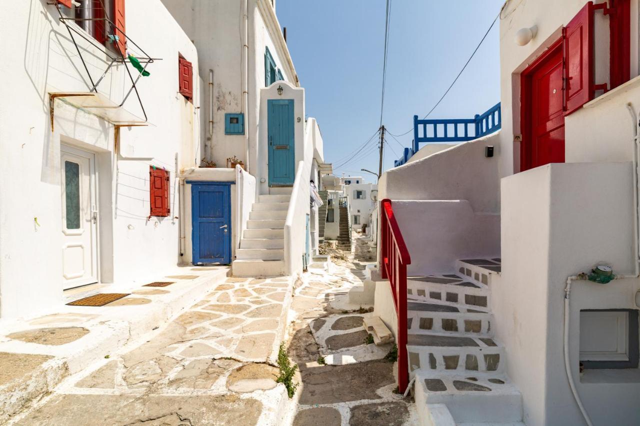 شقة Elenitas Town House With Balcony And Sea View Mykonos Town المظهر الخارجي الصورة